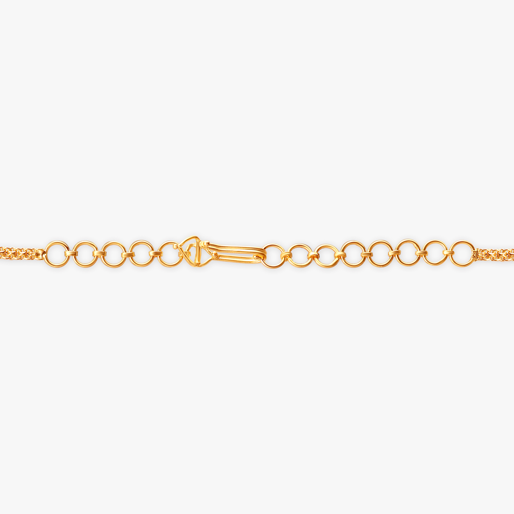 Radiant Circles Gold Necklace Set,,hi-res image number null