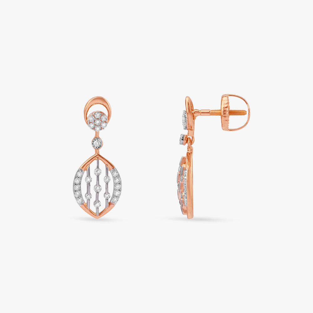 Blush Radiance Diamond Drop Earrings,,hi-res image number null