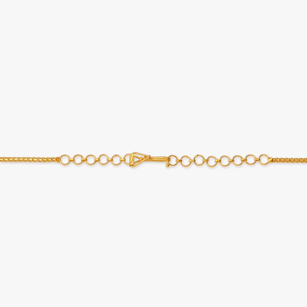 Dazzling 22 Karat Yellow Gold Beaded Frame Necklace And Earrings Set,,hi-res image number null