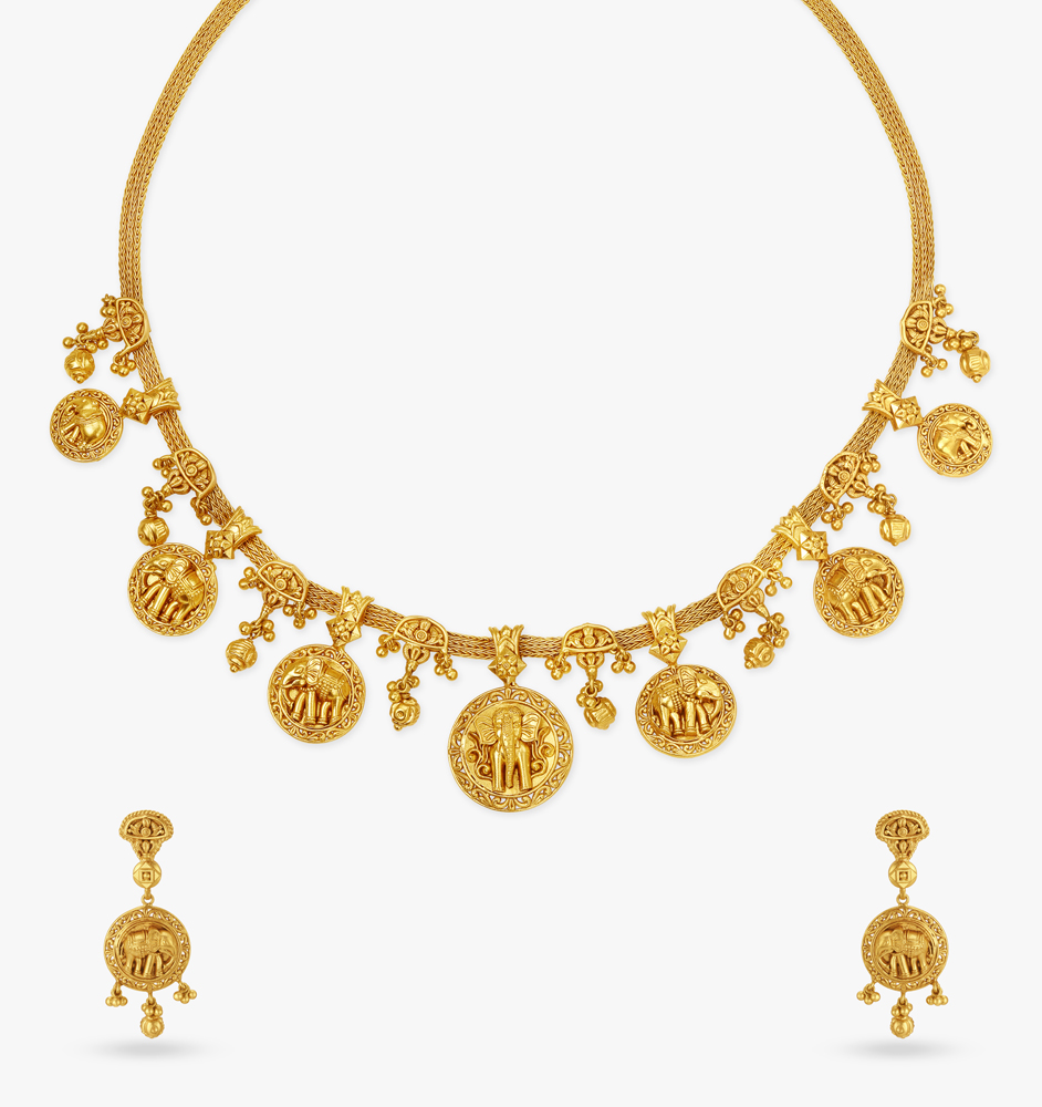 Gaja Vyalas Maginificent Necklace Set,,hi-res image number null