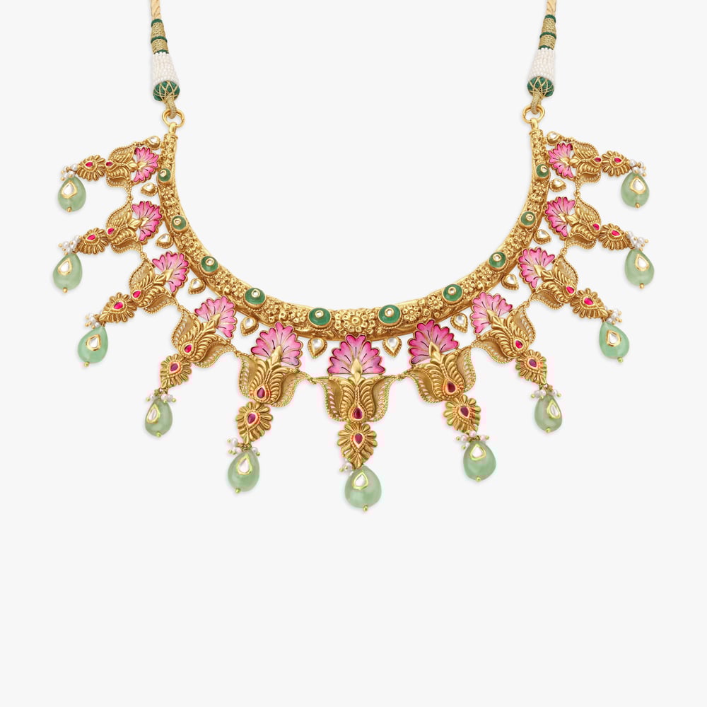 Glamorous Gold Necklace Set,,hi-res image number null