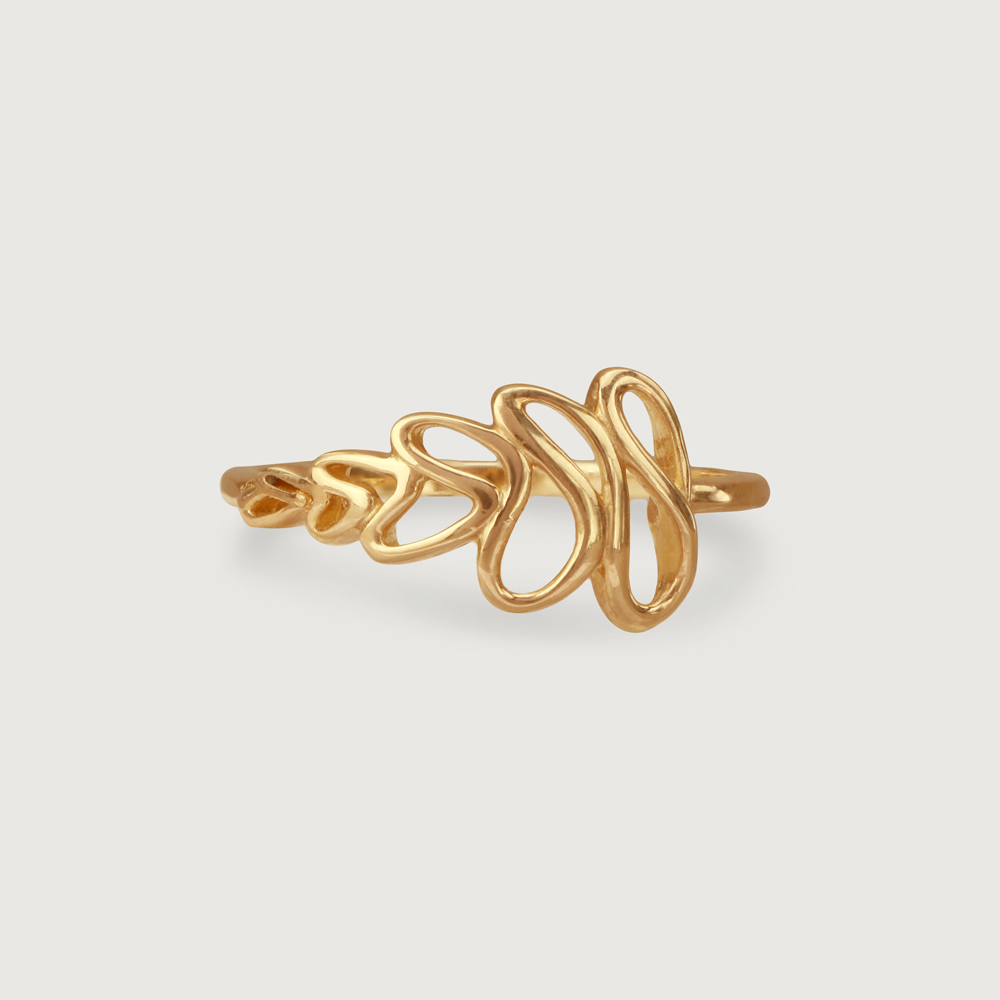 Whimsical Vine Gold Ring