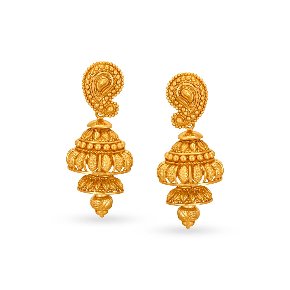 Opulent Antique Drop Earrings