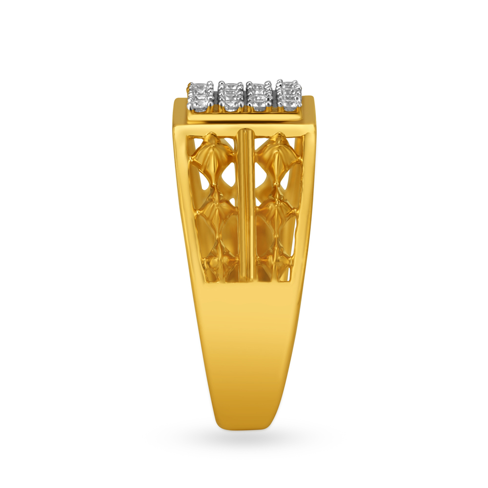 Fancy Diamond Finger Ring For Men,,hi-res image number null