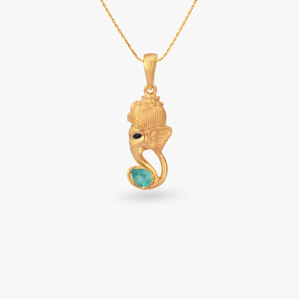 

Ganesha Grace Gold Pendant
