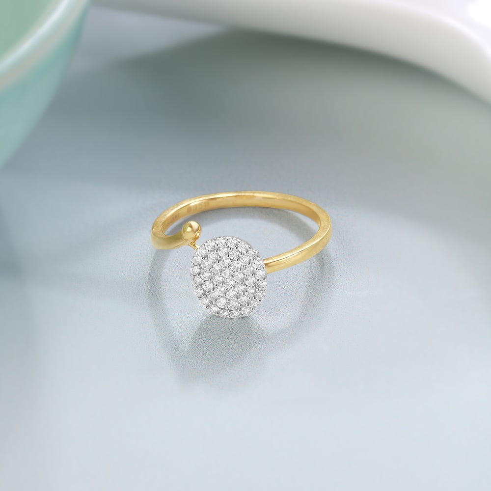 Glowing Halo 14KT Gold & Diamond Ring,,hi-res image number null