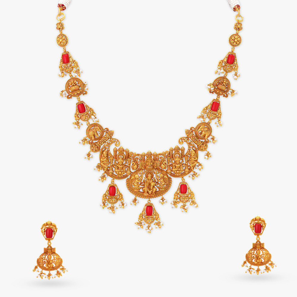 Goddess Grace Gold Haram Set,,hi-res image number null