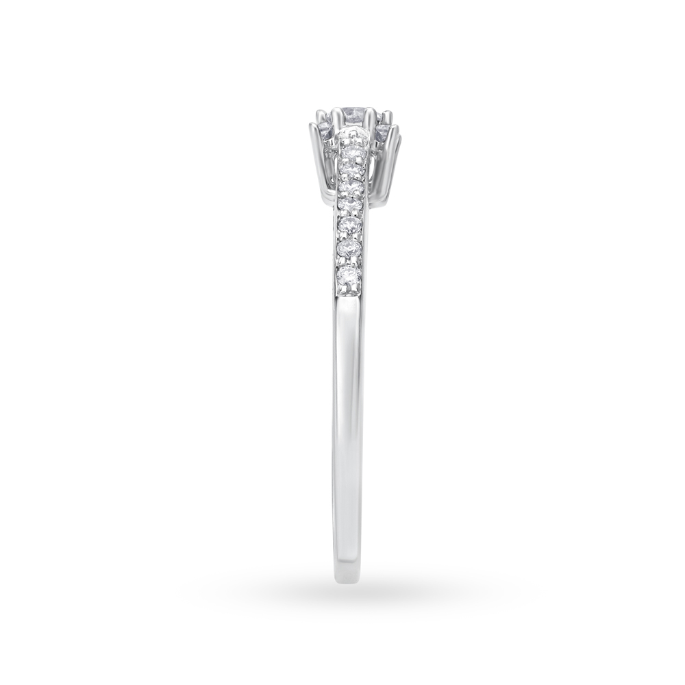 Sleek Stunning Diamond Solitaire Look Finger Ring,,hi-res image number null