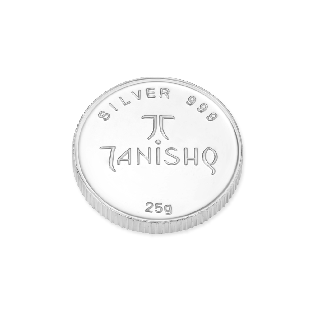 25 Grams Goddess Laxmi Silver Coin,,hi-res image number null