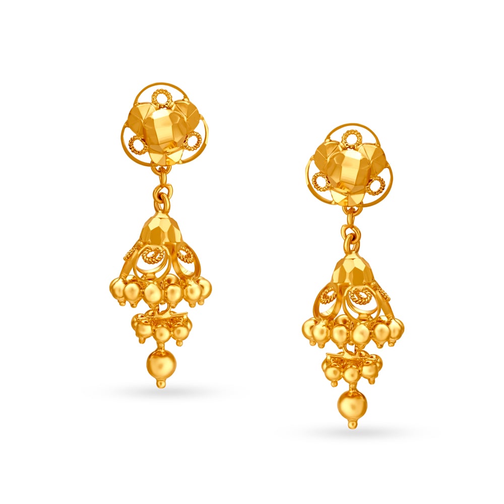 Flipkart.com - Buy SSFJ 1gram gold drops&dangles Copper Drops & Danglers  Online at Best Prices in India