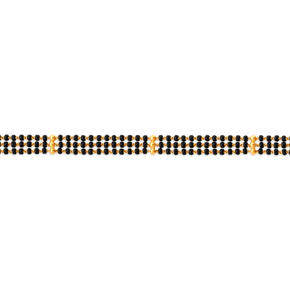 Unique 22 Karat Yellow Gold Multi Strand Mangalsutra,,hi-res image number null