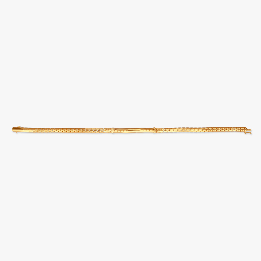 Regal Weave Gold Bracelet for Men,,hi-res image number null