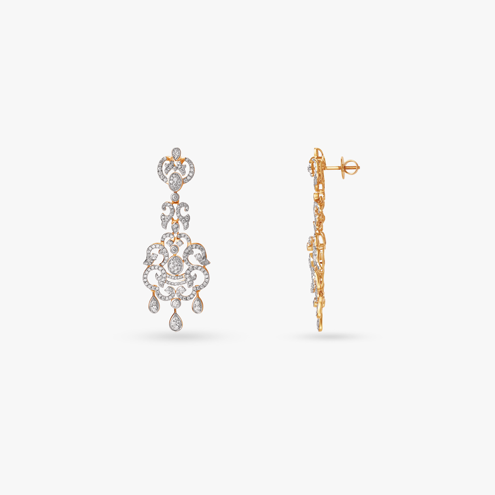 Regal Chandelier Diamond Chandelier Earrings,,hi-res image number null