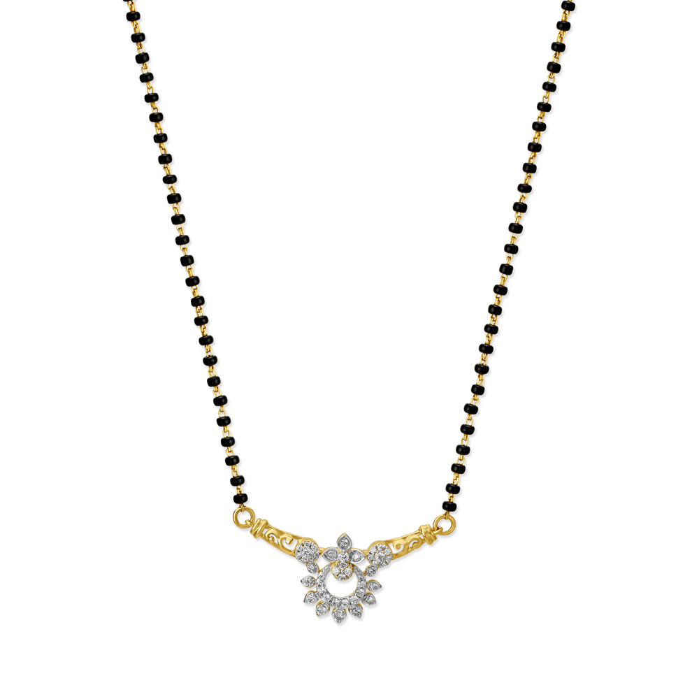Sunlit Bond Diamond Mangalsutra,,hi-res image number null