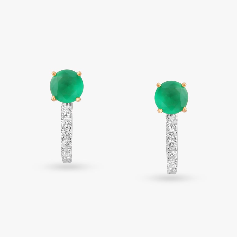 

Captivating Verdant Diamond Stud Earrings