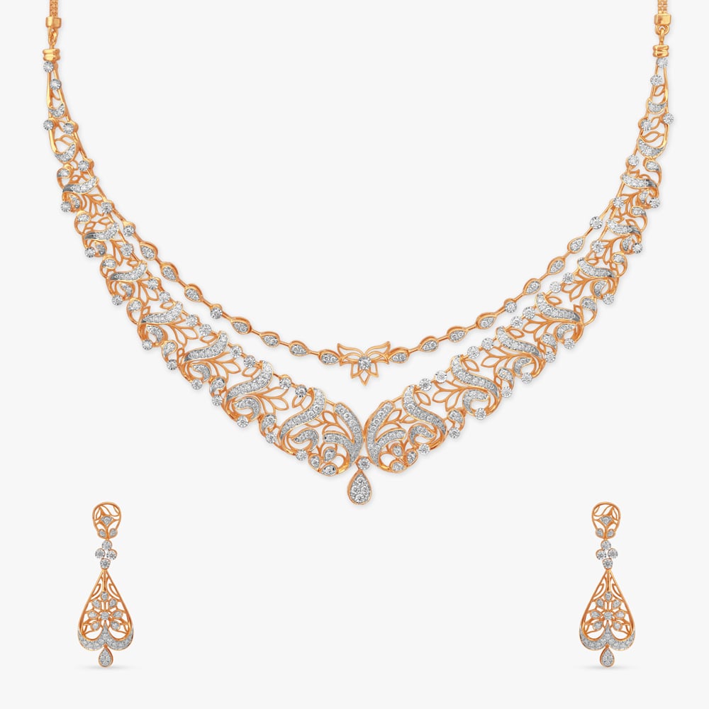 

Soft Radiance Diamond Necklace Set