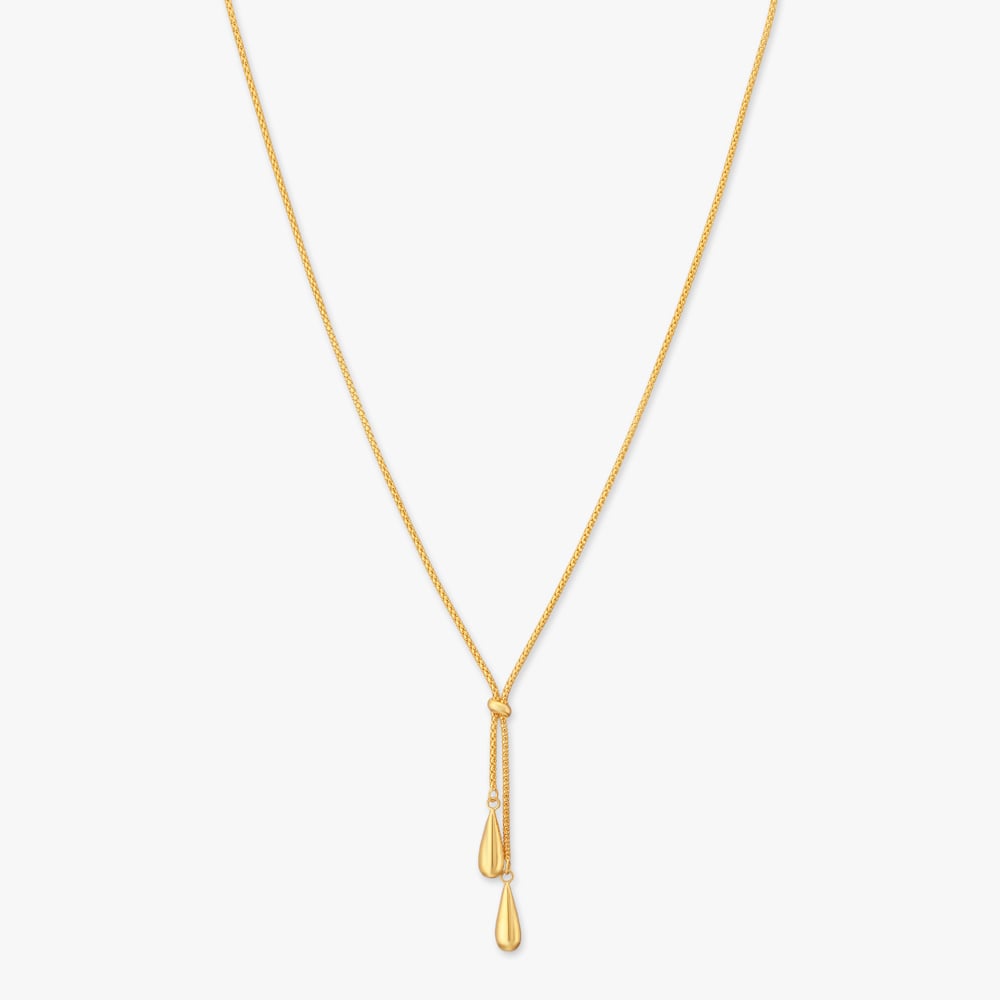 Sculpted Knot Gold Necklace,,hi-res image number null