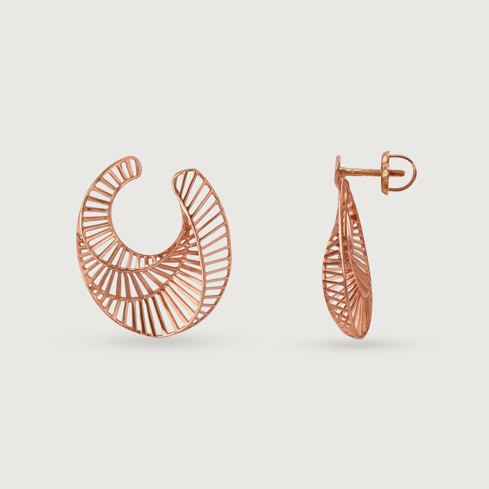 14KT Rose Gold Hoop Earrings,,hi-res image number null