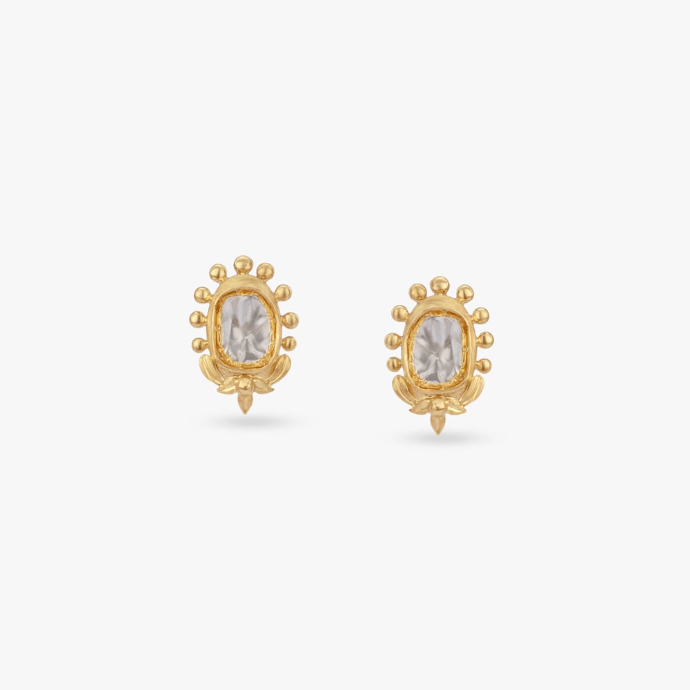 

Vintage Glow Gold Stud Earrings