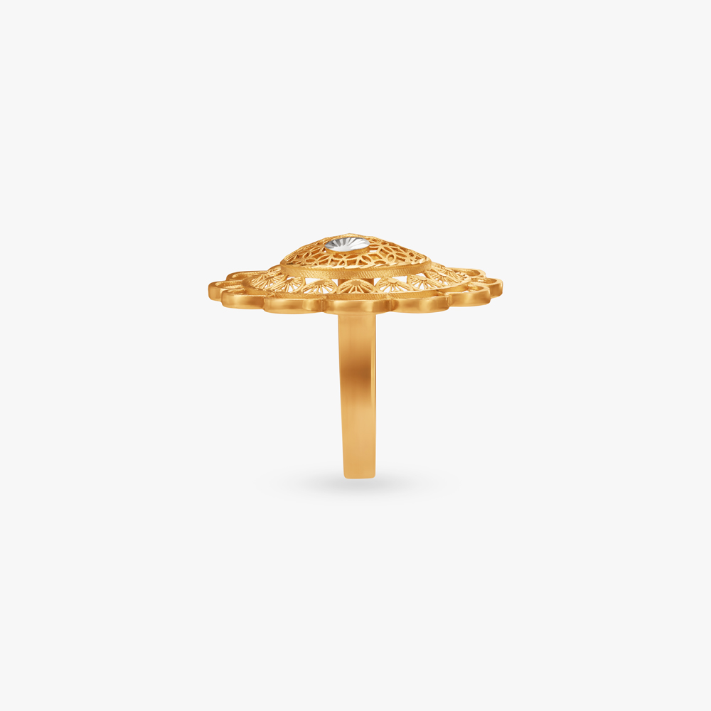 Regal Bloom Gold Ring,,hi-res image number null