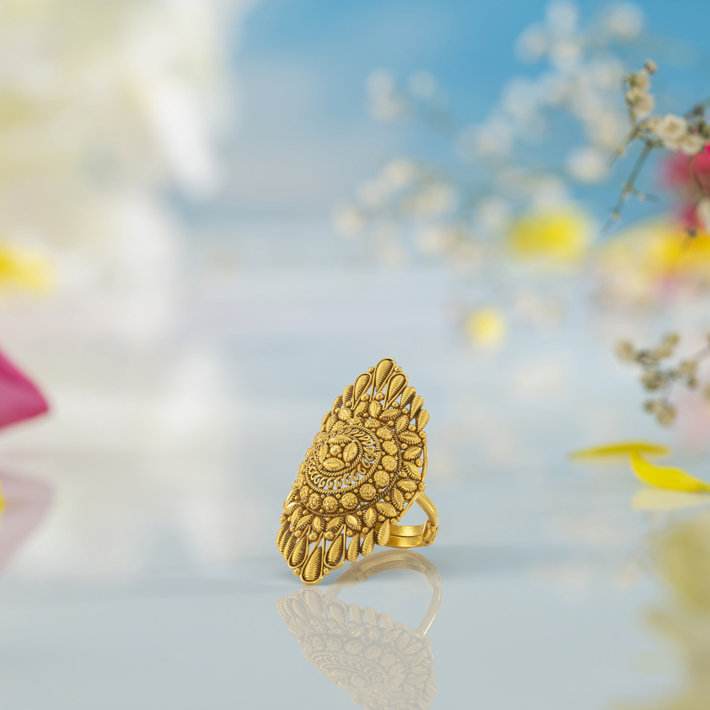 Marvellous 22 Karat Gold Traditional Ring,,hi-res image number null