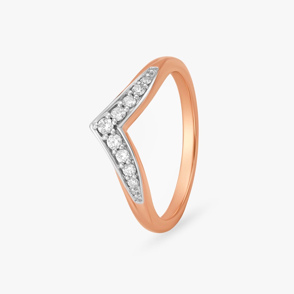 

Elegant V Diamond Ring