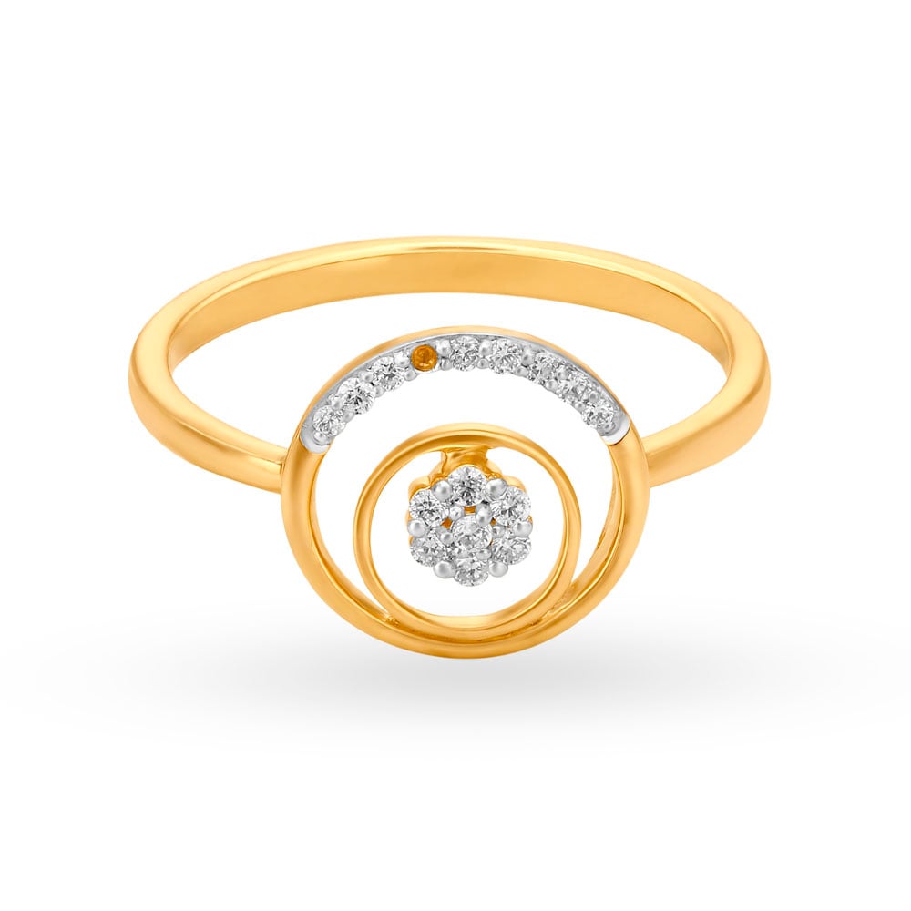 Charming 18 Karat Gold Concentric Ring,,hi-res image number null