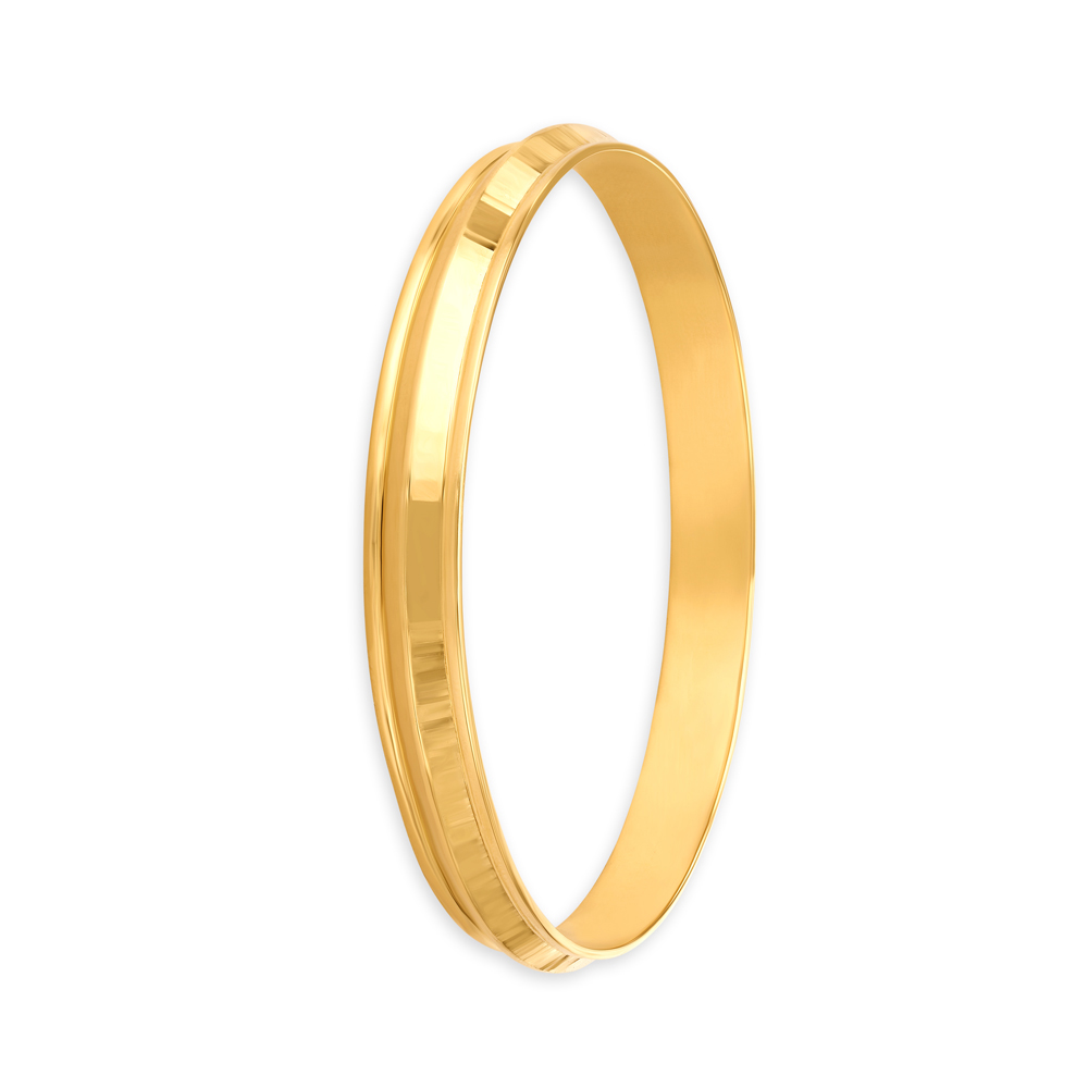 Bold Reflection Gold Kada for Men,,hi-res image number null