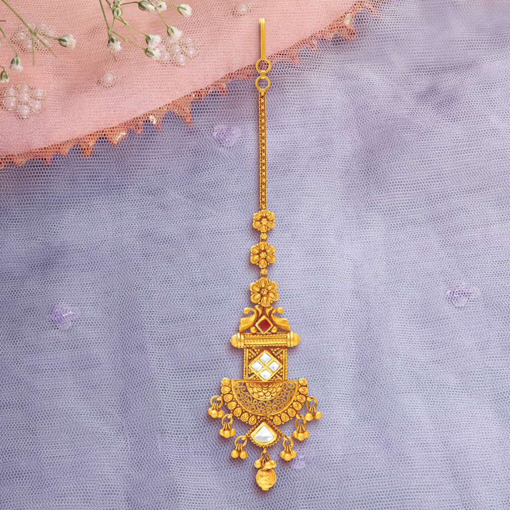 Majestic Filigree Maang Tika,,hi-res image number null