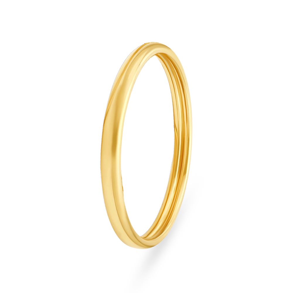 Classic Plain Gold Bangle,,hi-res image number null