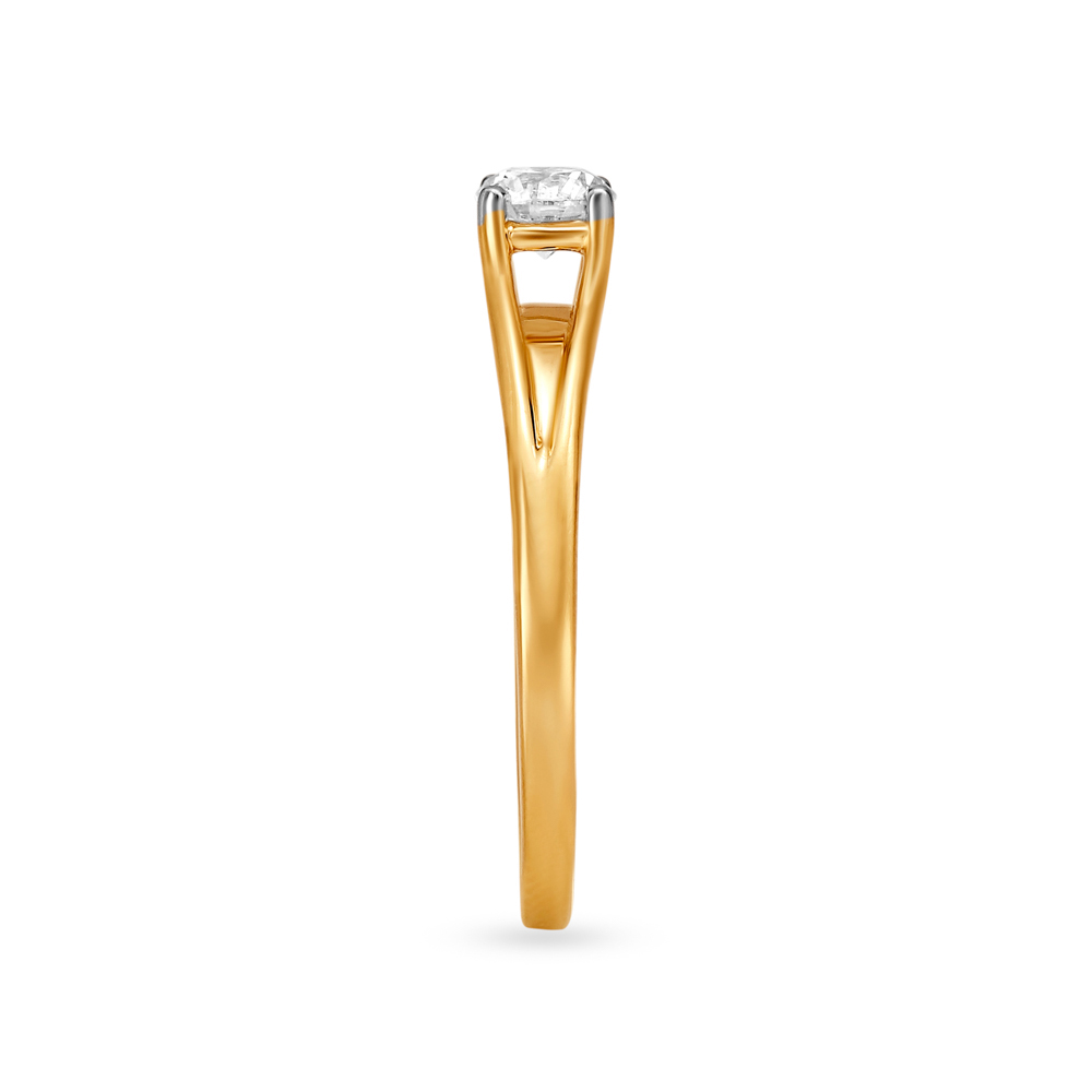 Dainty Flowerbud Single Stone Solitaire Ring,,hi-res image number null