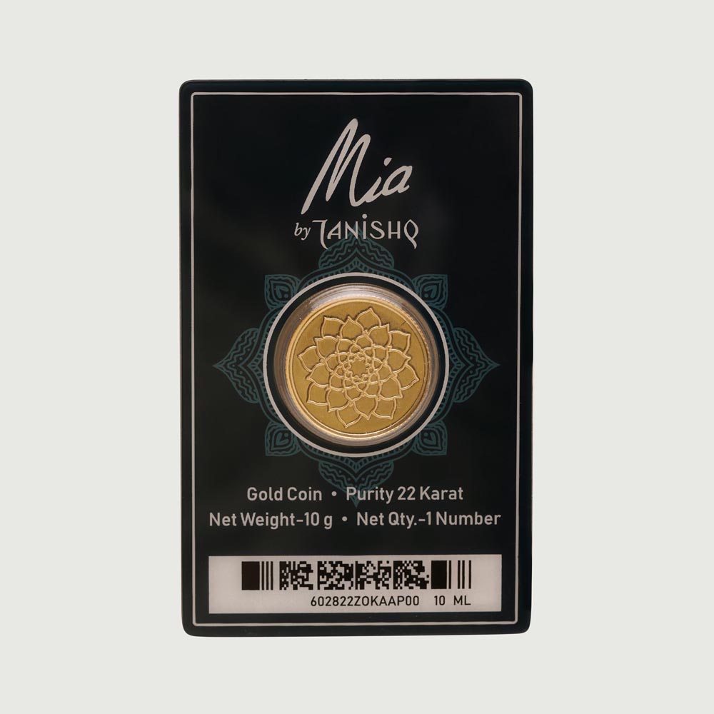 10 GM 22 Karat Stunning Lotus Gold  Coin,,hi-res image number null