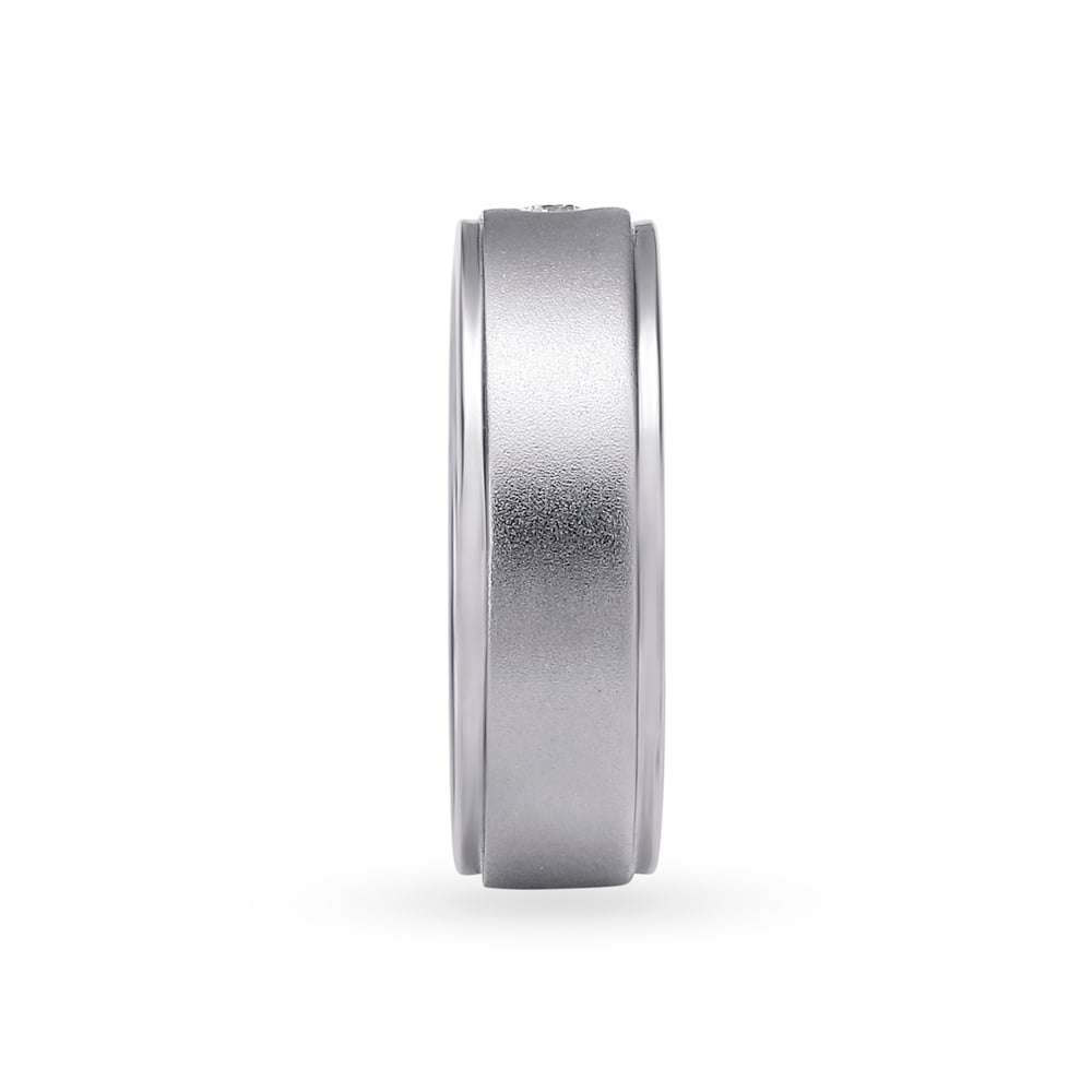 Handsome 950 Pure Platinum And Diamond Finger Ring,,hi-res image number null