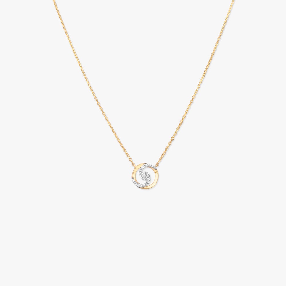 Eternal Swirl Diamond Pendant with Chain,,hi-res image number null