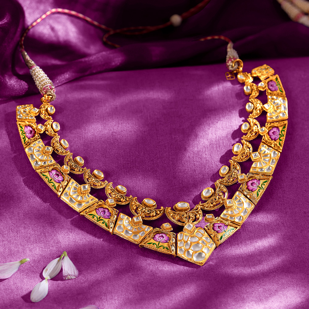 Regal Allure Gold Necklace Set,,hi-res image number null