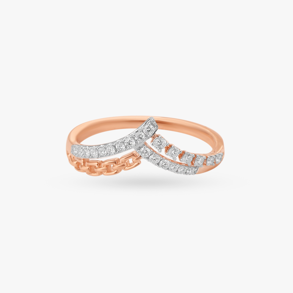 Avant-Garde Diamond Finger Ring,,hi-res image number null