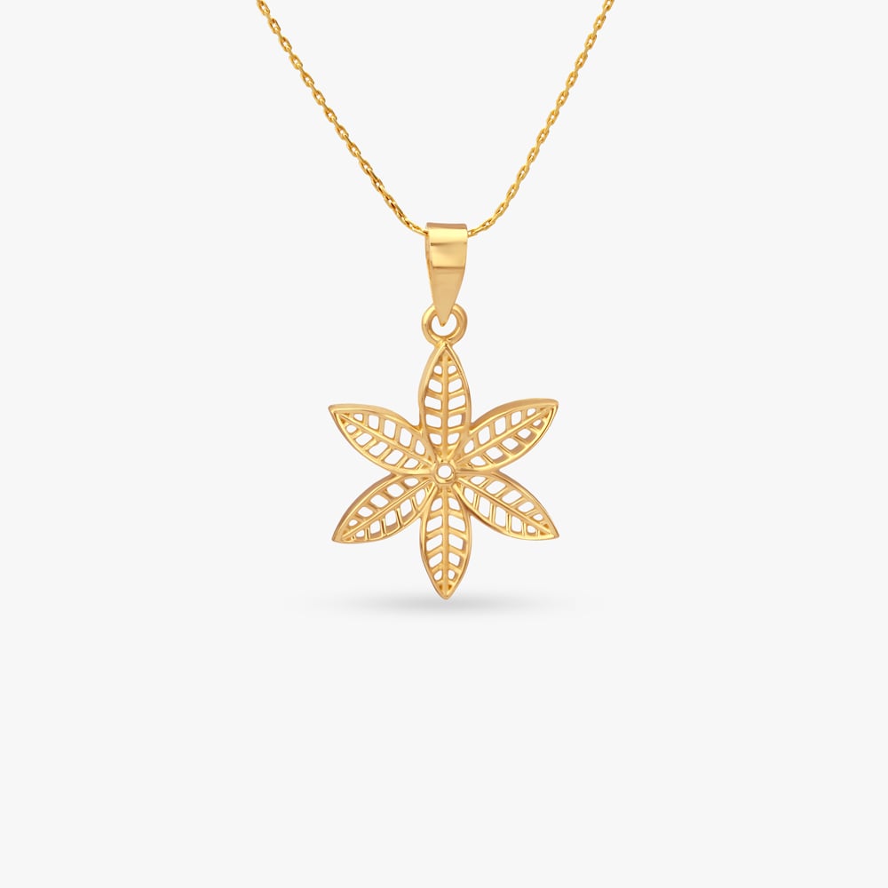 Sunlit Blossom Gold Pendant,,hi-res image number null