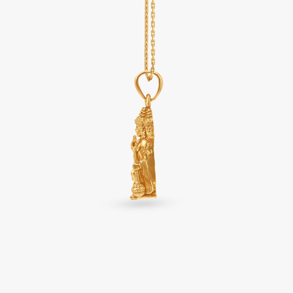 Panchmukhi Hanuman Gold Pendant for Men,,hi-res image number null