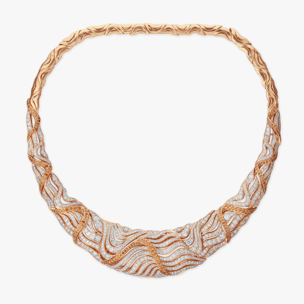 Whispering Dunes Diamond Necklace Set,,hi-res image number null