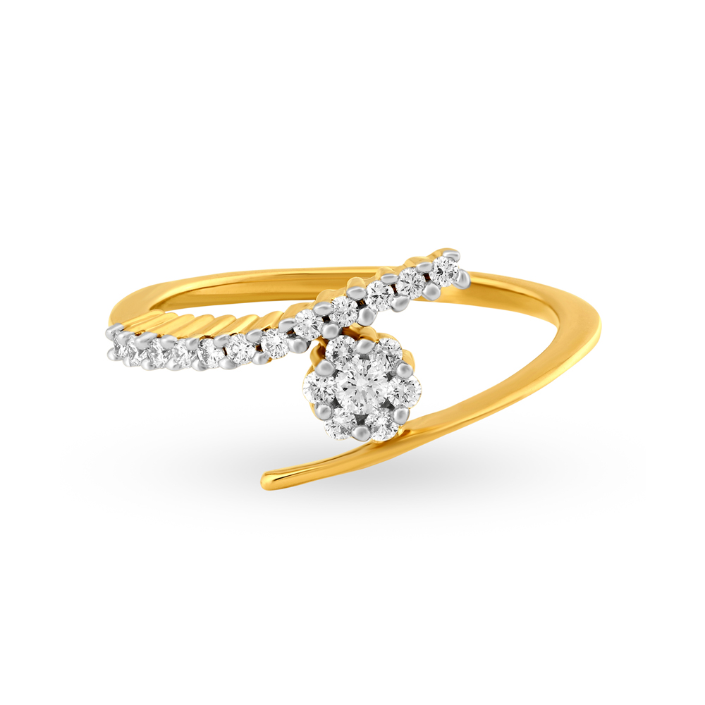 Curved Wrap Diamond Ring,,hi-res image number null