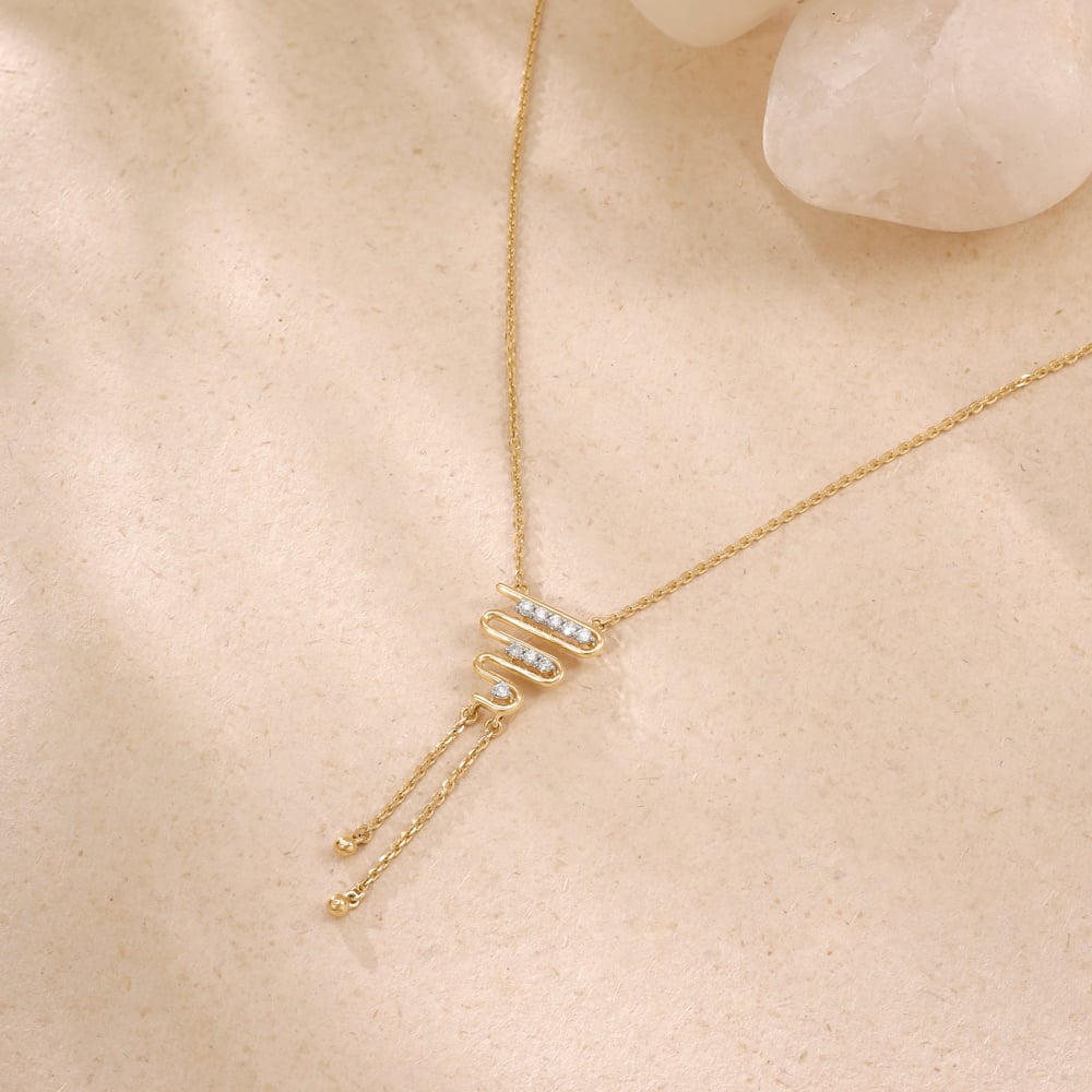 Fluid Rhythm Diamond Necklace,,hi-res image number null