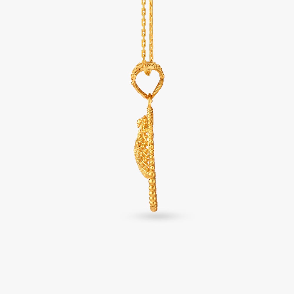 Mosaic Gold Pendant and Earrings Set,,hi-res image number null