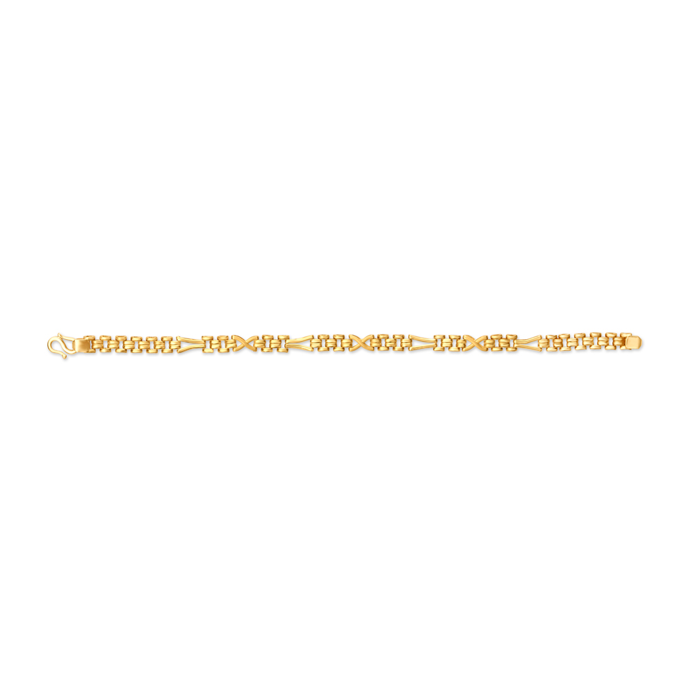 Sleek Gold Bracelet for Men,,hi-res image number null