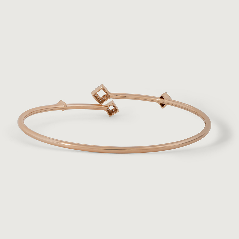 Graceful Shine Diamond & Gold Bangle,,hi-res image number null