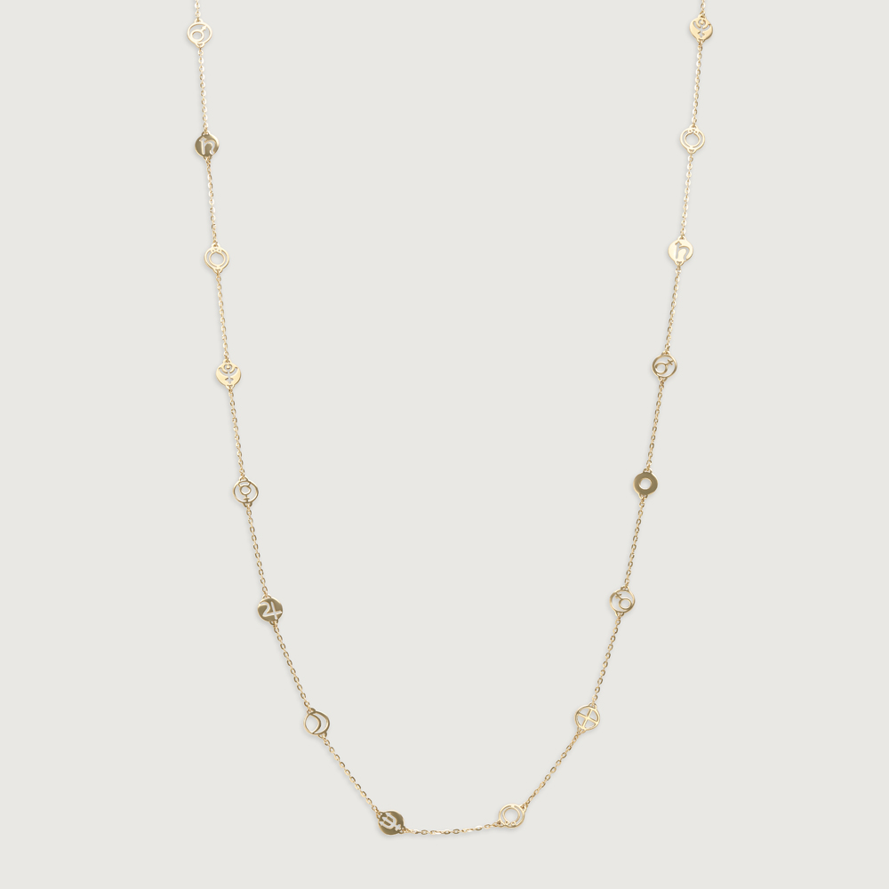 Harmonious Balance 14KT Navagraha Haram Necklace,,hi-res image number null