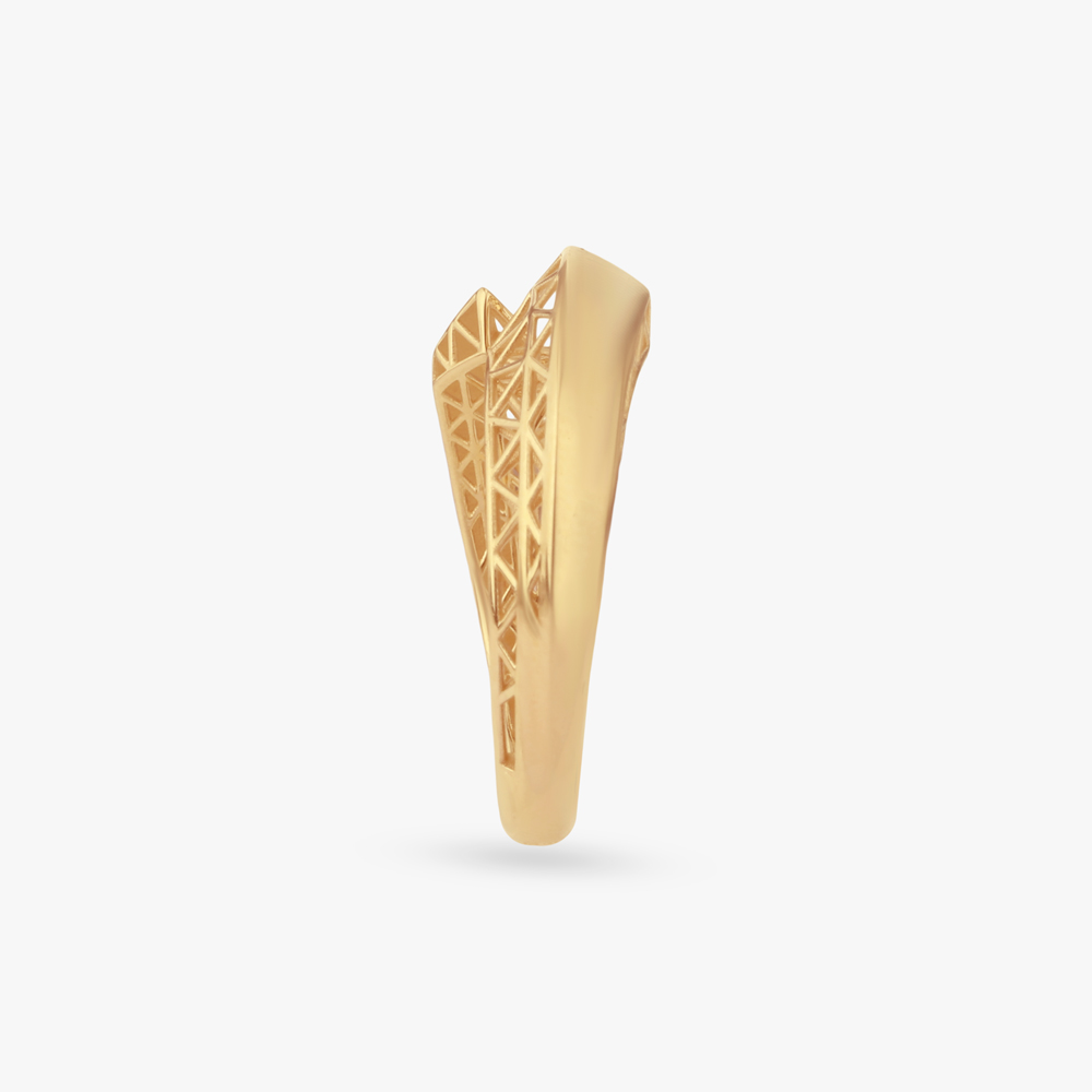 Noir Arc Gold Ring,,hi-res image number null