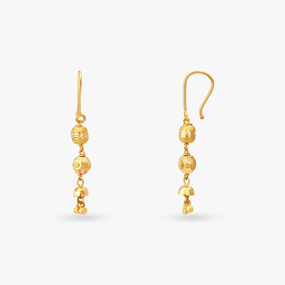 Ornate Gold Hoop Earrings,,hi-res image number null