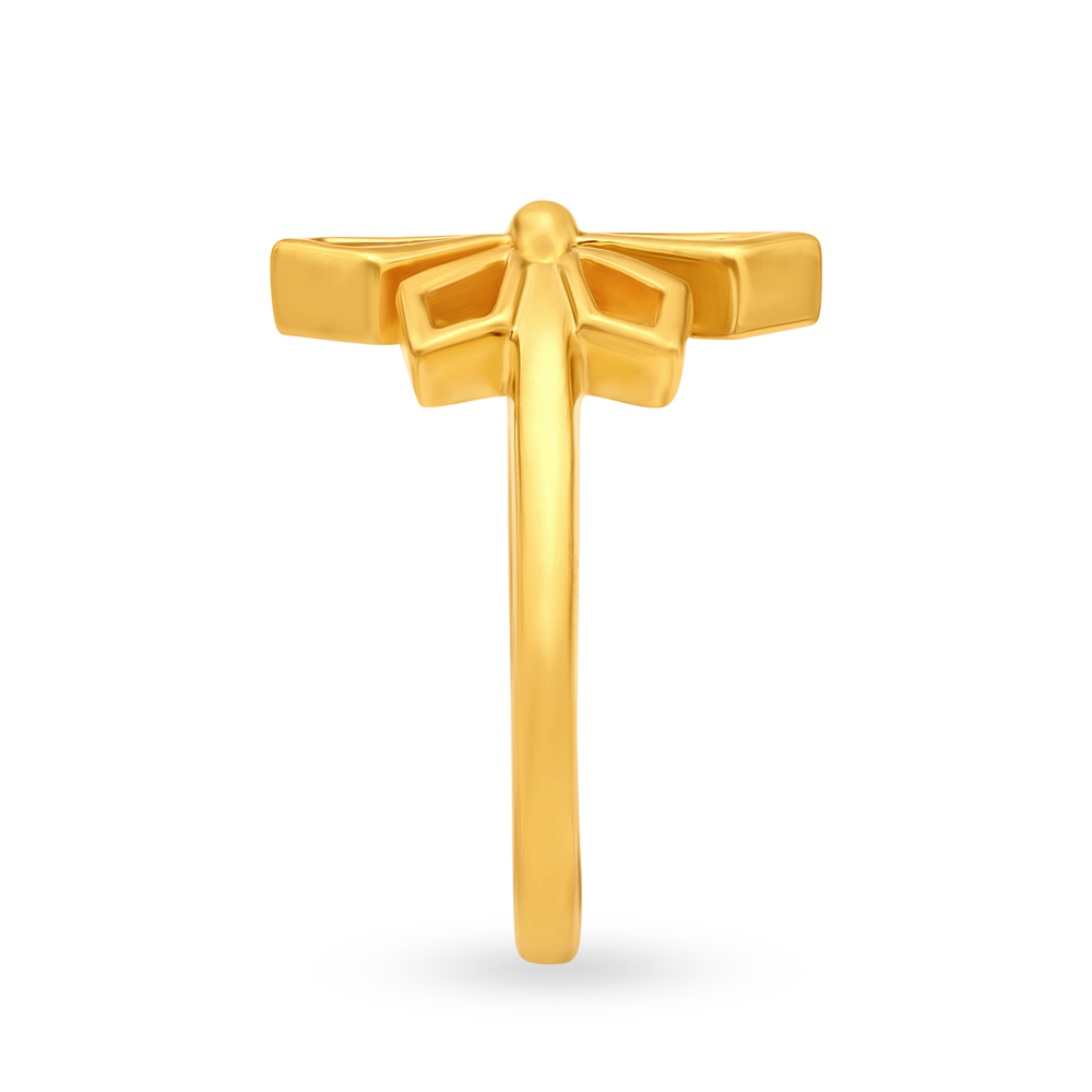 Stately Floral Gold Ring,,hi-res image number null