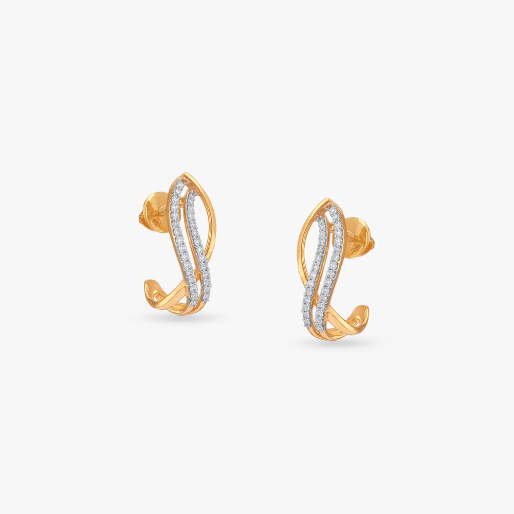 

Twisted Grace Diamond Stud Earrings