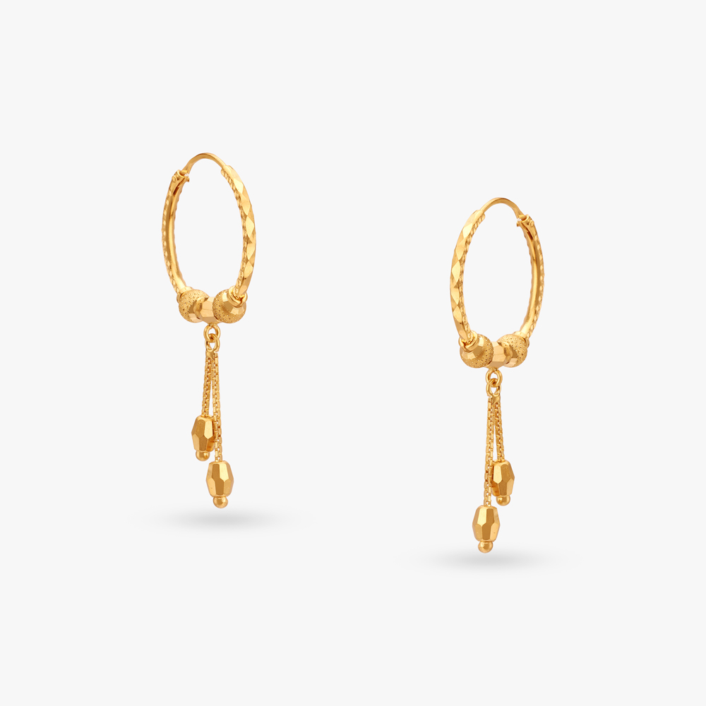 Elegant Gold Hoop Earrings,,hi-res image number null